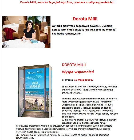 Przystojny policjant, intryguj�cy syn prokuratora i Lilianna. Przeczytajcie powie��  o Dziwnowie!