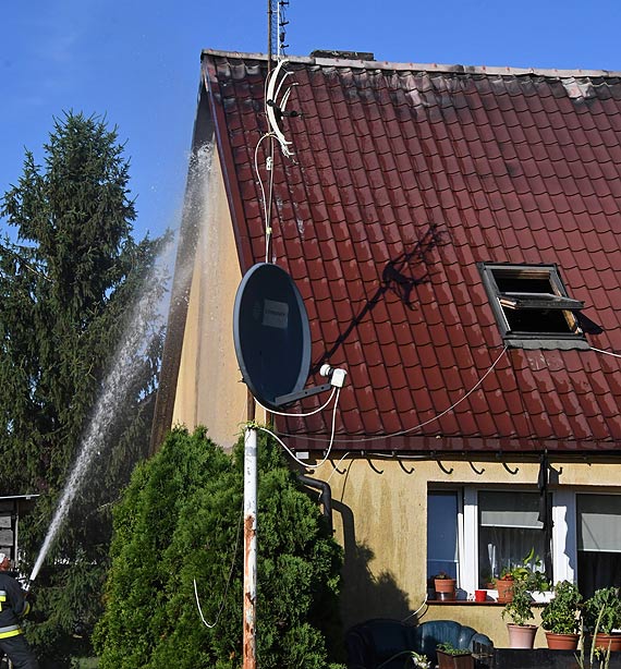 Pożar domu w Dargobądzu