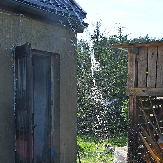 Pożar domu w Dargobądzu