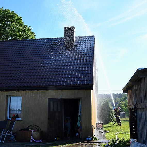 Pożar domu w Dargobądzu