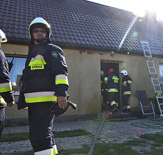Pożar domu w Dargobądzu