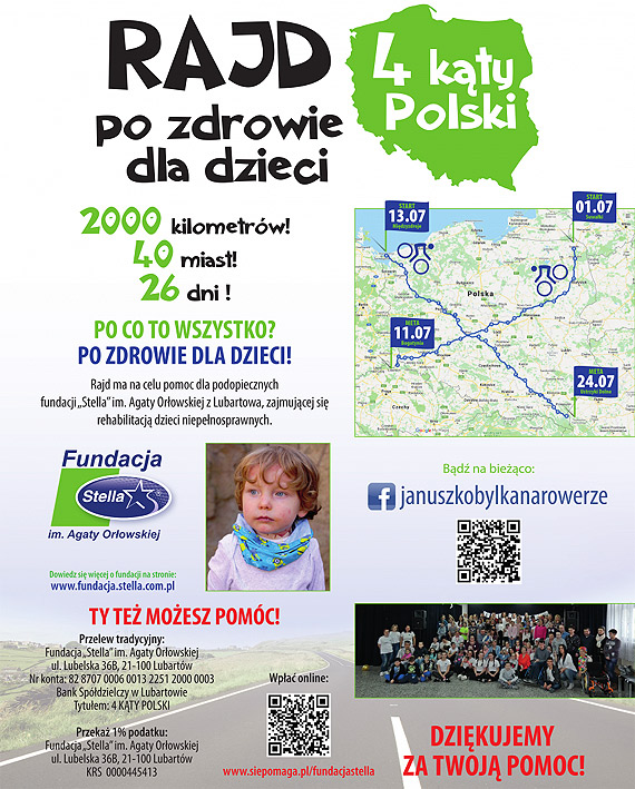 Rowerem przez Mi�dzyzdroje w szczytnym celu