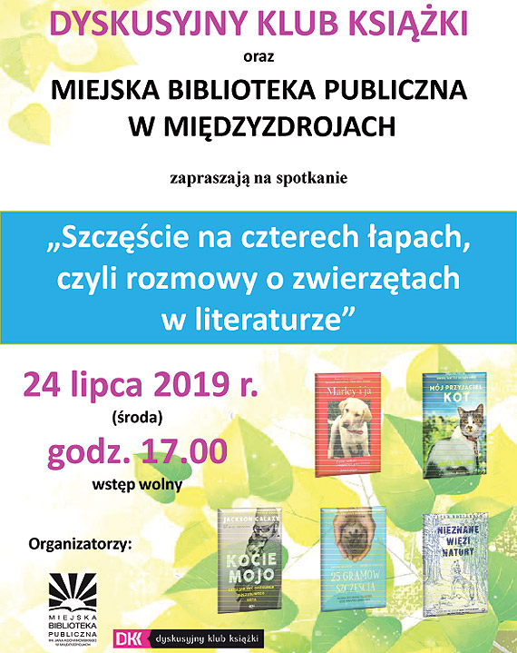 „Szczęście na czterech łapach” – spotkanie DKK w międzyzdrojskiej bibliotece