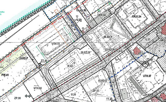 Wy�o�enie planu dla centrum promenady