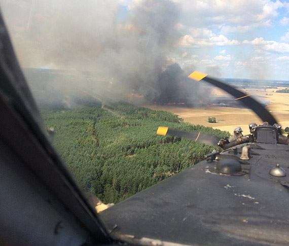 500 le�nik�w pilnuje lasu przed po�arem