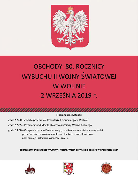 Obchody 80. Rocznicy Wybuchu II Wojny �wiatowej