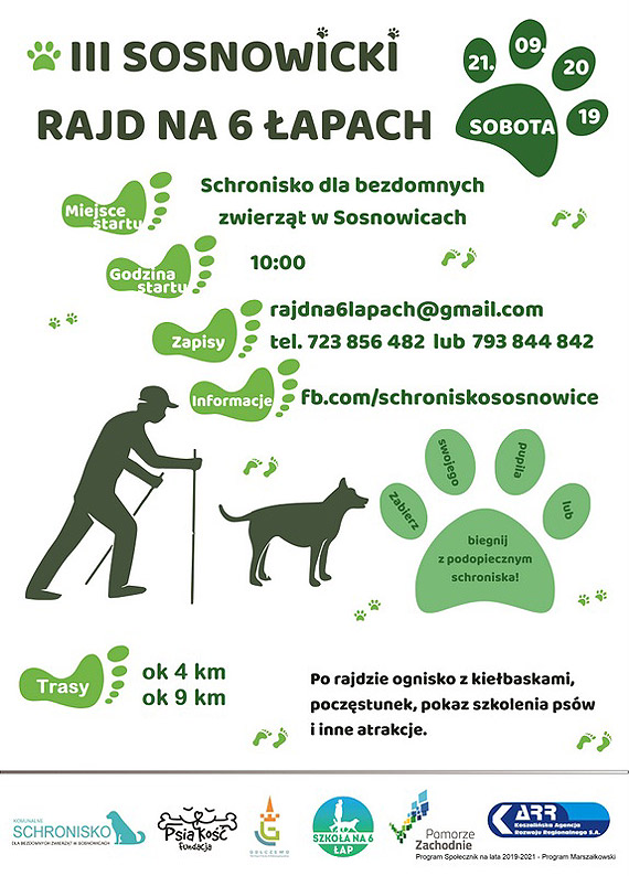 III Sosnowicki Rajd na Sze�ciu �apach - zapraszamy