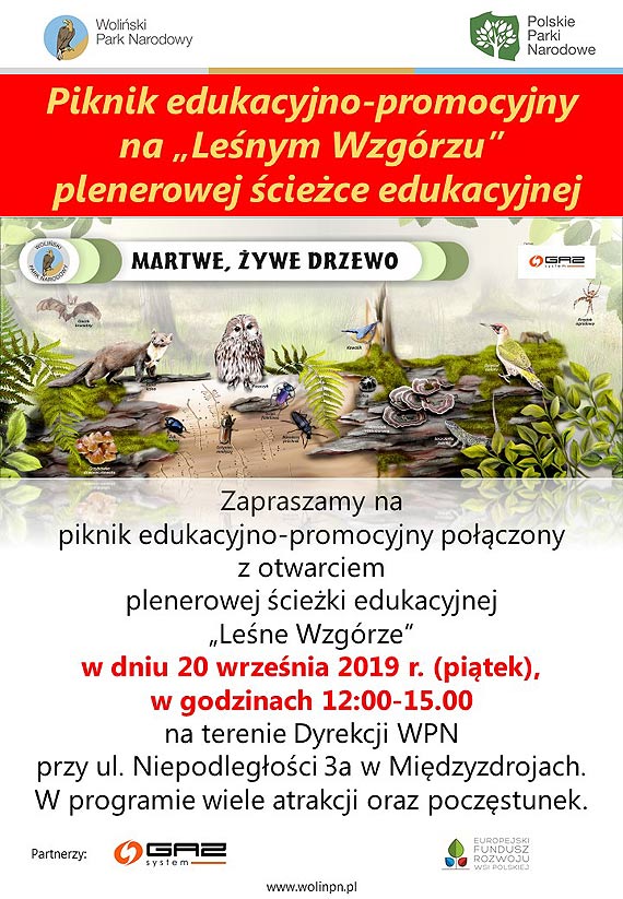 Zapraszamy na piknik edukacyjno-promocyjny po��czony z otwarciem plenerowej �cie�ki edukacyjnej