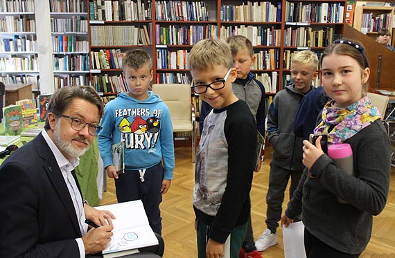 Wsp�lne rymowanie, czyli spotkanie z Micha�em Rusinkiem