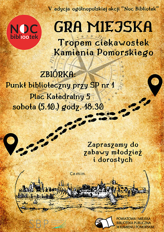 Kamieska Biblioteka zaprasza na Noc Bibliotek