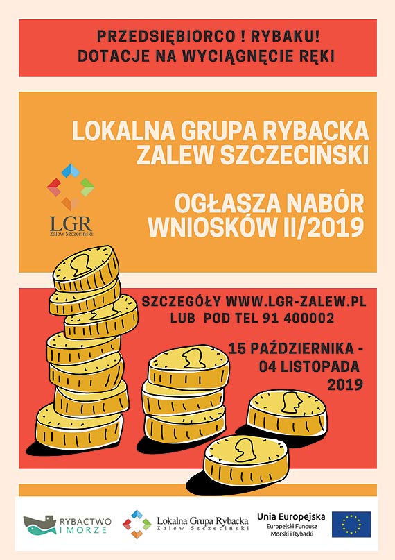 Nabór wniosków w Lokalnej Grupie Rybackiej Zalew Szczeciński