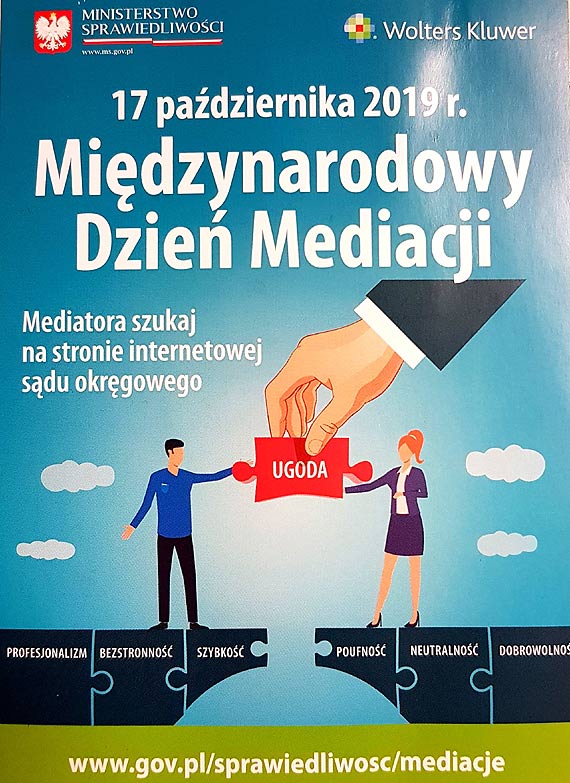 17 padziernika 2019 r. - Midzynarodowy Dzie Mediacji