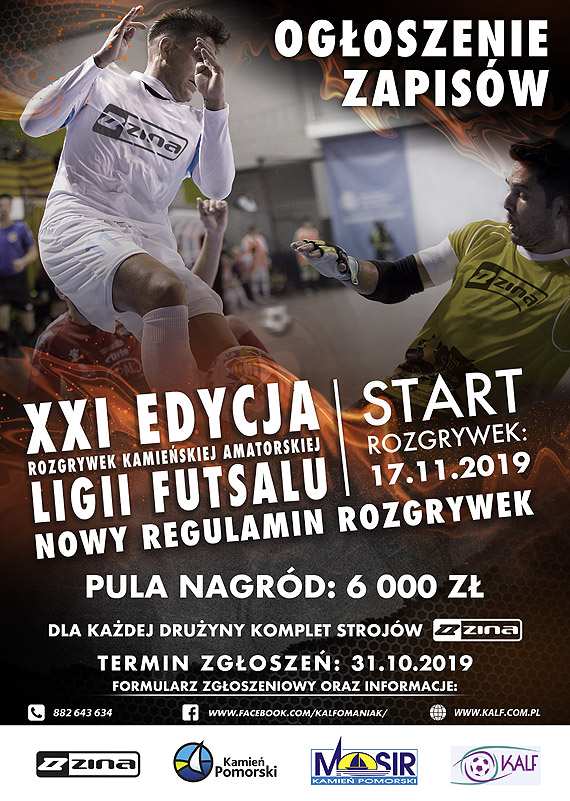Zapisy do XXI edycji Kamie�skiej Amatorskiej Ligi Futsalu