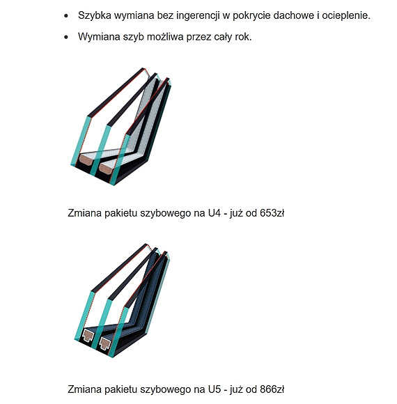 Wymiana szyb w oknach dachowych na energooszcz�dne