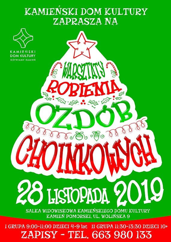 28 listopada zapraszamy na Warsztaty Robienia Ozd�b Choinkowych!