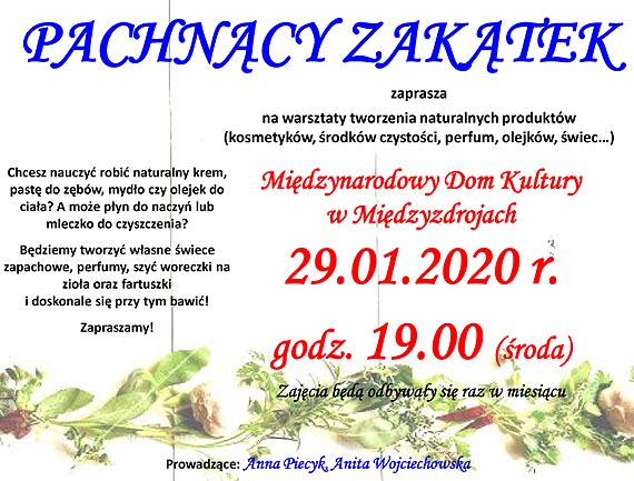 Pachncy Zaktek - warsztaty pene zapachw