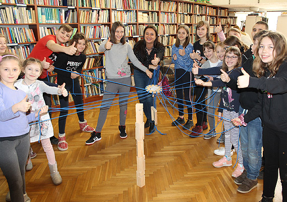 Pmetek ferii w bibliotece