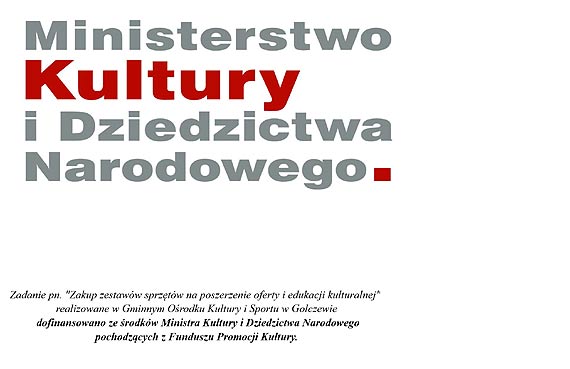 Orodek Kultury w Golczewie z dofinansowanie z Ministerstwa Kultury