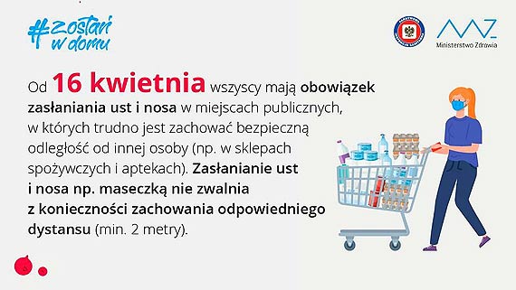 Obowizek zasaniania nosa i ust w miejscach publicznych