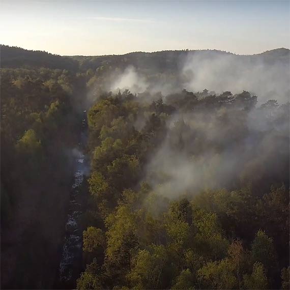 Po trzech dniach ugaszono poar torfu przy granicy Pastwa w winoujciu. Zobacz film!