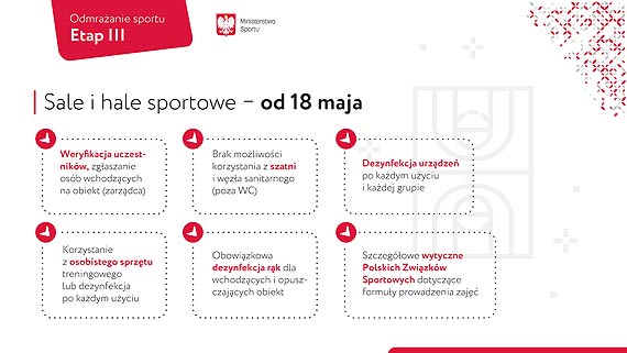 Aktualne wytyczne dotyczce uprawiania sportu