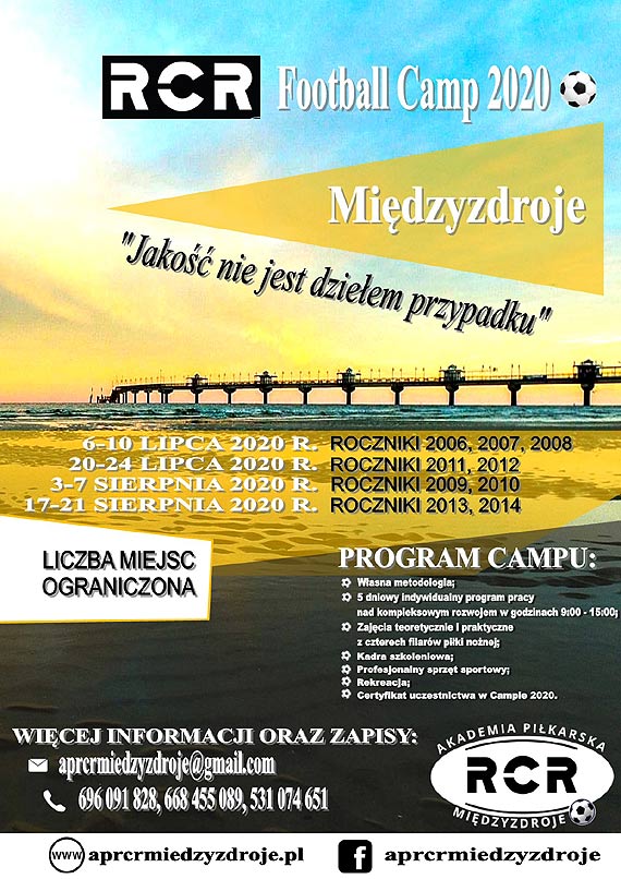 RCR Football Camp 2020 Midzyzdroje