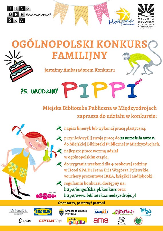 Oglnopolski Konkurs Rodzinny „75. Urodziny, czyli Lato z Pippi”