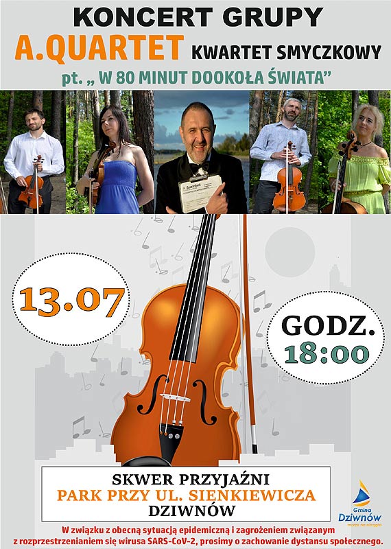 Koncert grupy „A.Quartet” w Dziwnowie