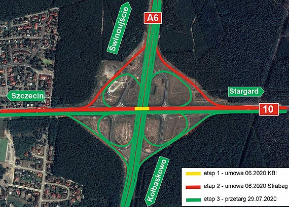 Ogosilimy przetarg na trzeci etap robt na wle drogowym Szczecin Kijewo