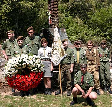 Harcerze na 67 rocznicy Bitwy o Monte Cassino