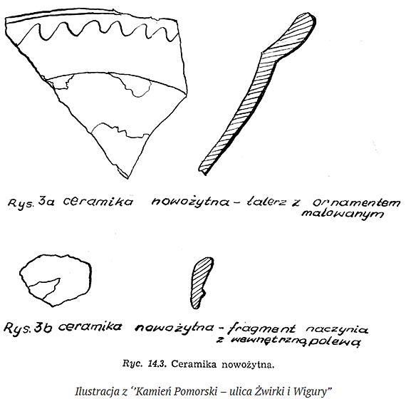 1982: Wykopaliska archeologiczne na ulicy wirki i Wigury w Kamieniu Pomorskim