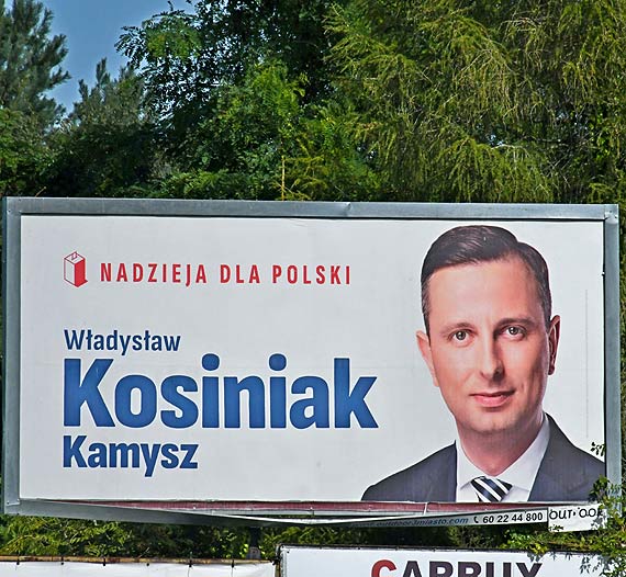 Upokorzony tygrys na wyborczym bilbordzie w Mi�dzyzdrojach