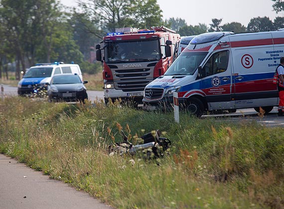 Czekaj na opinie biegych. Zabezpieczono kamer z motocykla