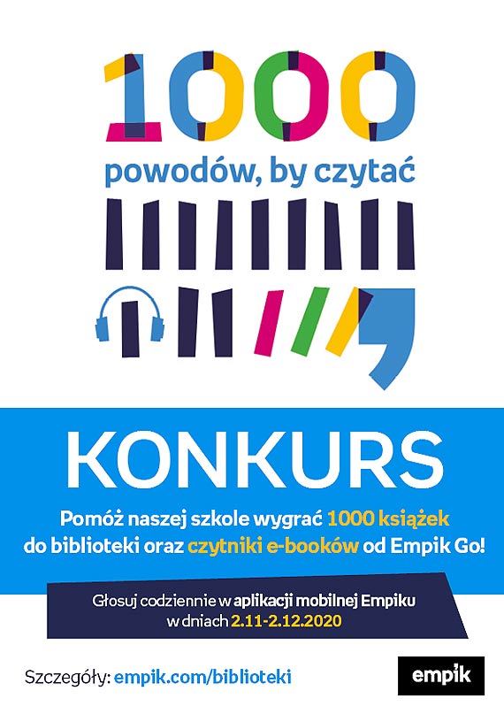 „1000 powodw, by czyta” – czy uda nam si zdoby ksiki dla Szkoy Podstawowej nr 2 im. Leonida Teligi w Kamieniu Pomorskim?