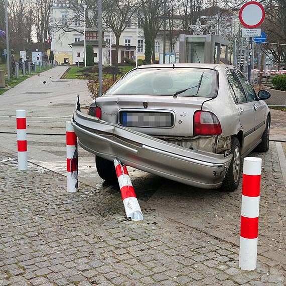 Policja zatrzymaa pirata drogowego, ktry wjecha na deptak w Midzyzdrojach