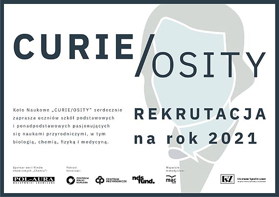 Rekrutacja do midzyszkolnego Koa Naukowego „CURIE/OSITY” - wojewdztwo zachodniopomorskie