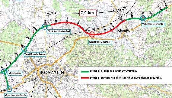 Rusza przetarg na dokoczenie obwodnicy Koszalina i Sianowa w cigu S6