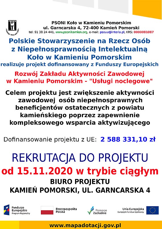  Zaproszenie do udziau w projekcie dla osb niepenosprawnych