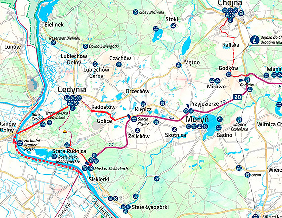 Rowerowa ptelka przy Trasie Pojezierzy Zachodnich