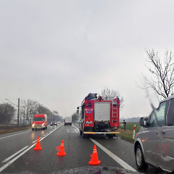 Wypadek na DK3 przed Wolinem. Kierowca wypad z drogi i dachowa!