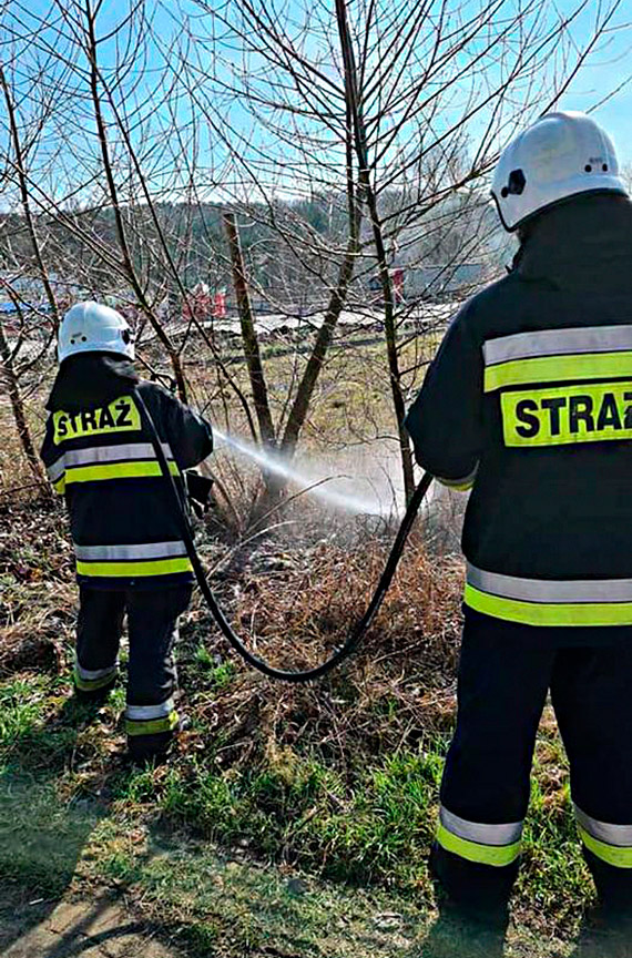 W Midzyzdrojach pony trawy. Straacy przypominaj, e wypalanie traw bardziej szkodzi ni pomaga