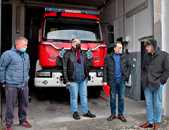 Przekazanie placu budowy nowej remizy w Lubinie