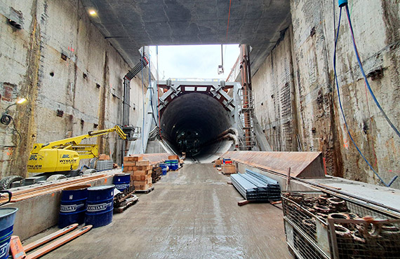 Drążenie tunelu w Świnoujściu nabiera rozpędu - 130 metrów wydrążone