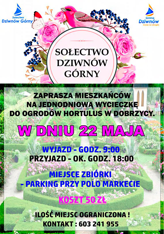 Wycieczka do „Ogrodw Hortulus” w Dobrzycy