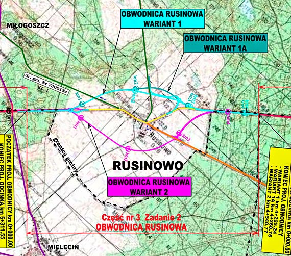 Zapoznaj si z przebiegami obwodnic Szwecji, Wacza, Rusinowa i Czopy na DK22