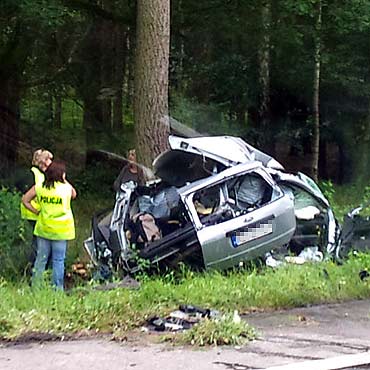Babigoszcz: miertelny wypadek na drodze nad morze