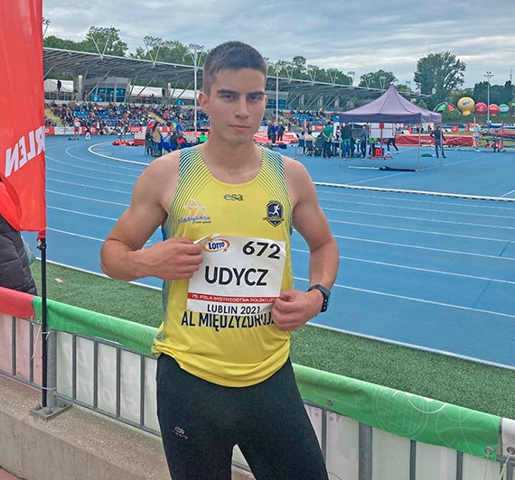 Artur Udycz wystartowa w Mistrzostwach Polski Juniorw U20 w lekkoatletyce