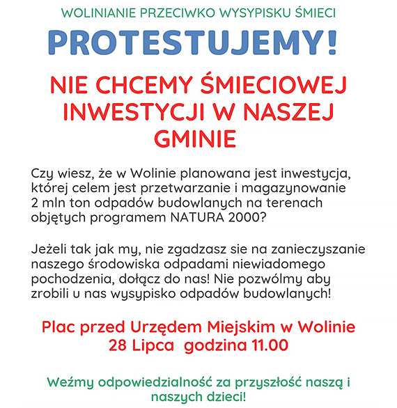 Zatrucie wyspy Wolin. Mieszkacy protestuj w obronie Natury 2000