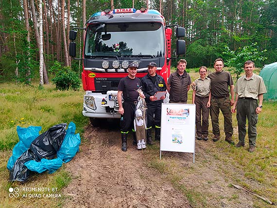 Stowarzszenie OSP Troszyn realizuje projekt O lasy dbamy- razem sprztamy!