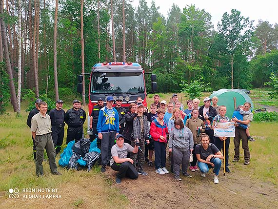 Stowarzszenie OSP Troszyn realizuje projekt O lasy dbamy- razem sprztamy!